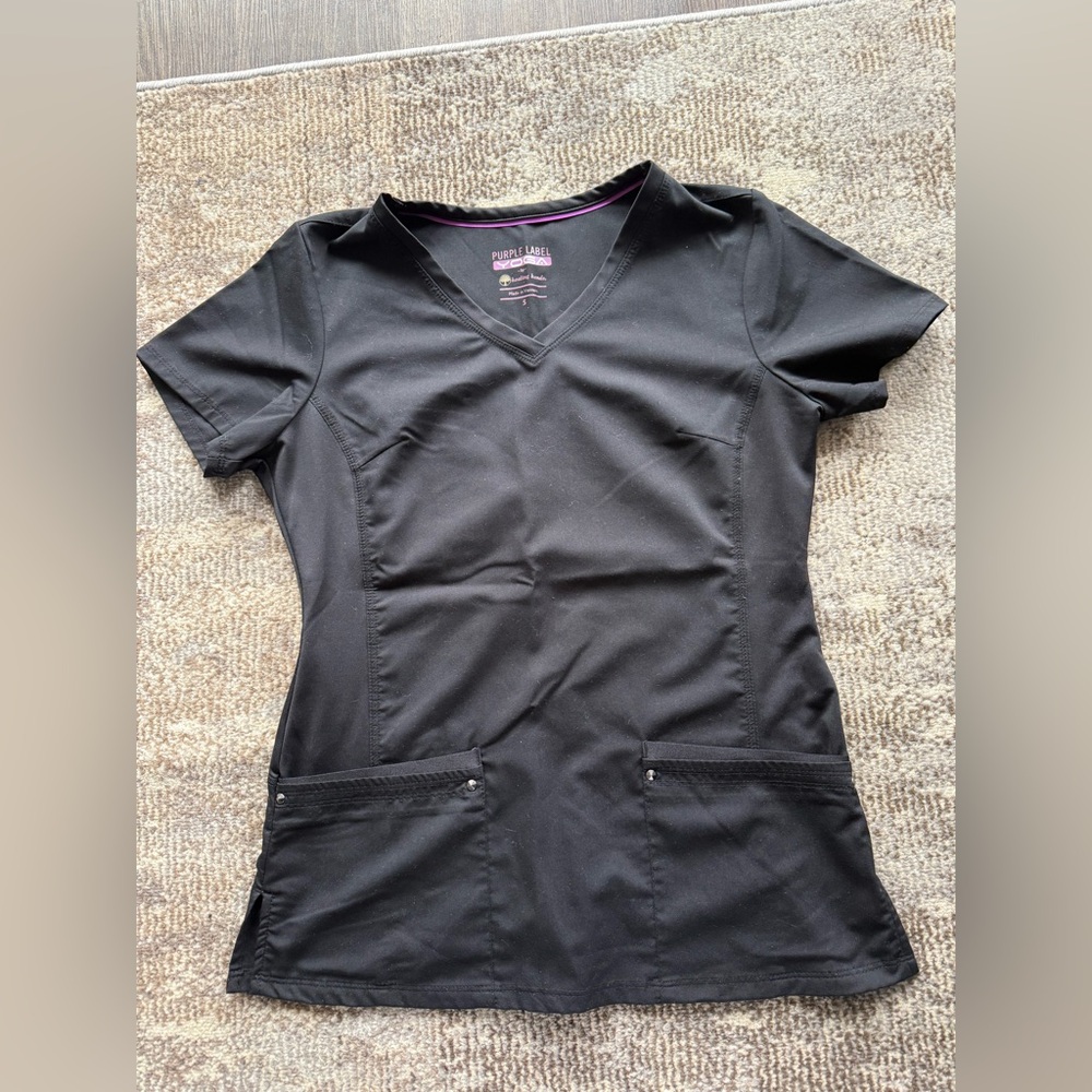 Purple Label Yoga Scrub Top